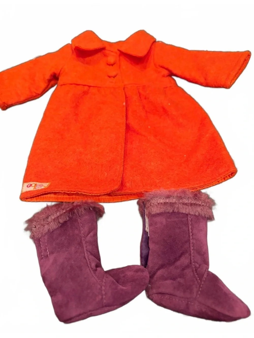 Our Generation Thrill in the Chill Orange Coat and Winter Outfit- 18 inch doll